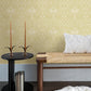 Mara Yellow Tulip Ogee Wallpaper