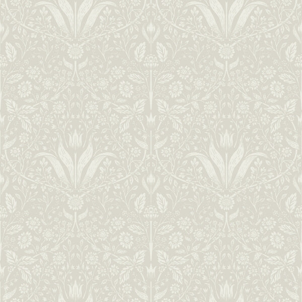 Mara Beige Tulip Ogee Wallpaper
