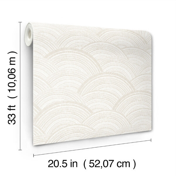 Encircle Dove Geometric Wallpaper