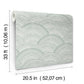Encircle Sea Green Geometric Wallpaper