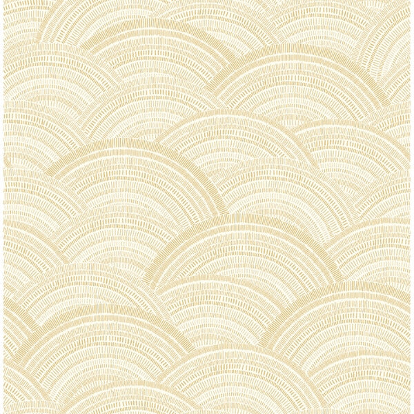 Encircle Yellow Geometric Wallpaper