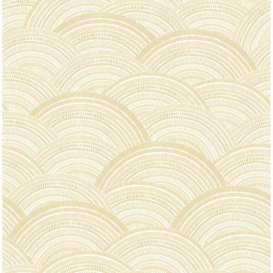 Encircle Yellow Geometric Wallpaper