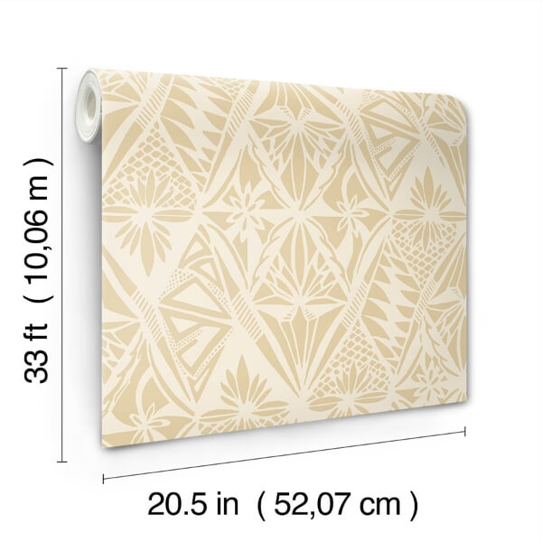 Urbane Yellow Diamonds Wallpaper