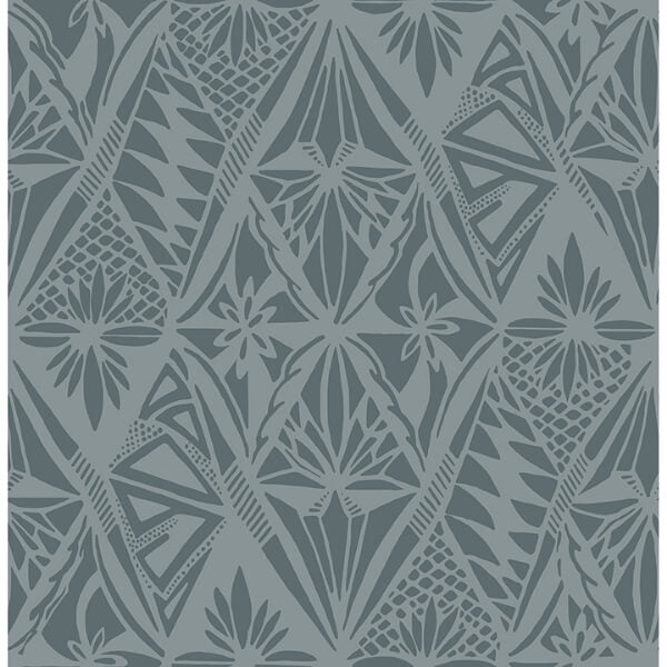 Urbane Denim Diamonds Wallpaper