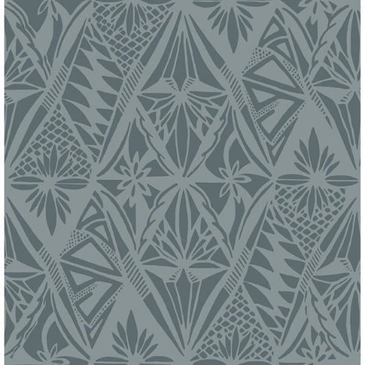 Urbane Denim Diamonds Wallpaper