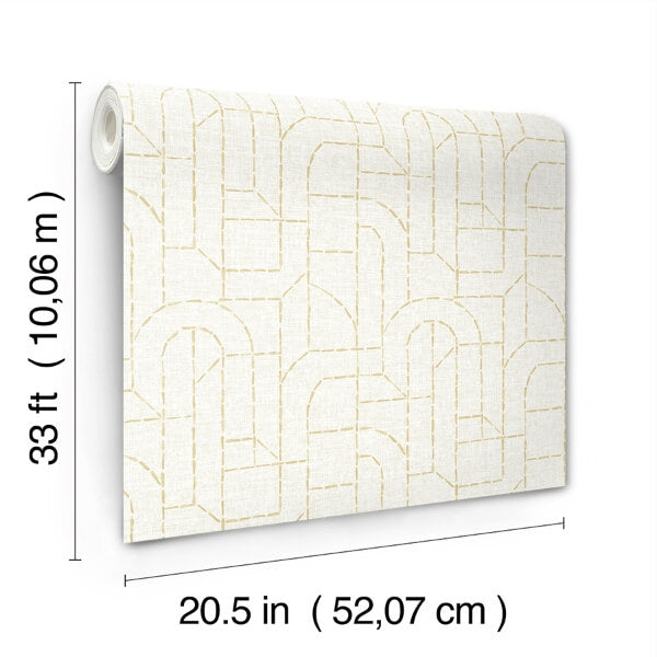 Integrity Yellow Arched Outlines Wallpaper