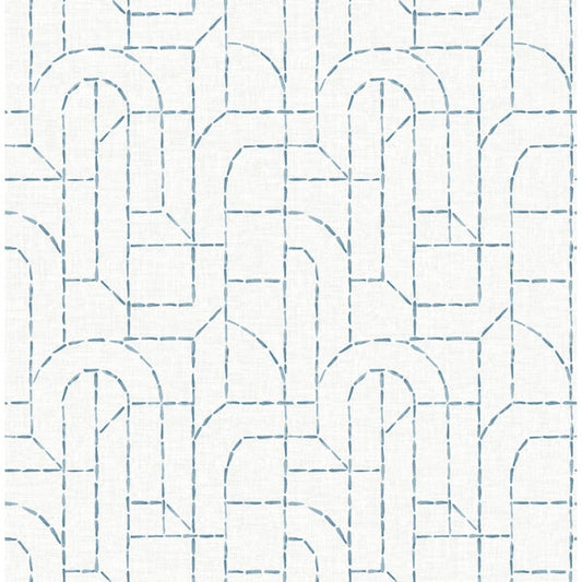 Integrity Blue Arched Outlines Wallpaper
