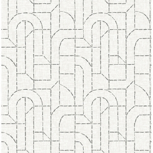 Integrity Grey Arched Outlines Wallpaper