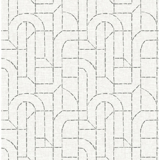 Integrity Grey Arched Outlines Wallpaper
