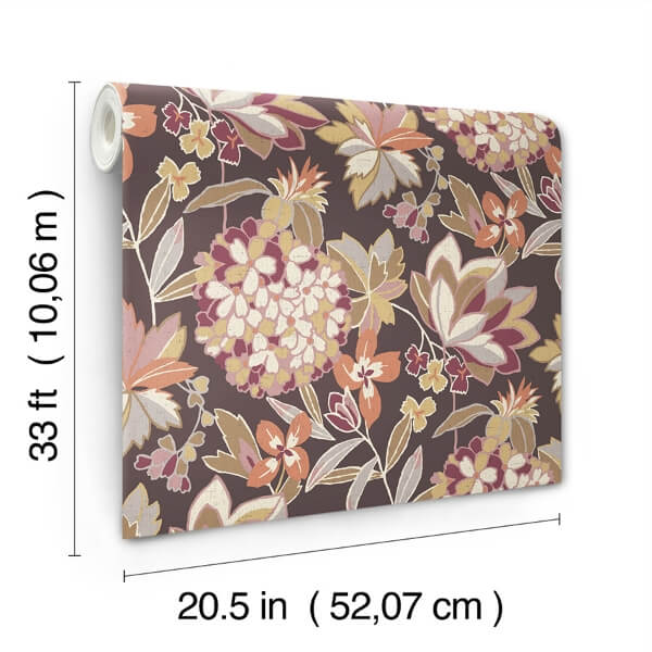 Valdivian Honey Floral Wallpaper