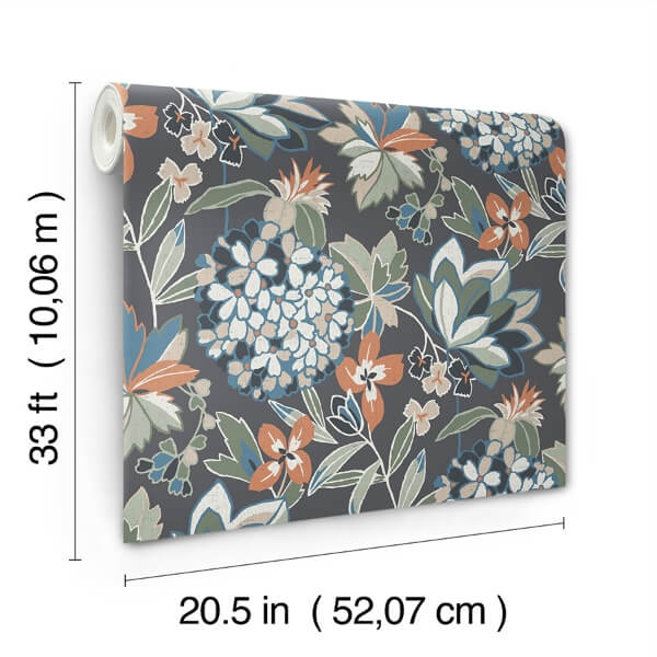 Valdivian Moss Floral Wallpaper
