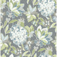 Valdivian Aqua Floral Wallpaper