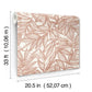 Rhythmic Coral Leaf Wallpaper