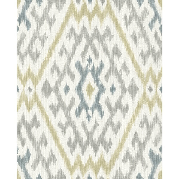 Solola Chartreuse Ikat Wallpaper