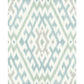 Solola Aqua Ikat Wallpaper