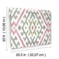 Solola Fuchsia Ikat Wallpaper