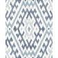 Solola Blue Ikat Wallpaper