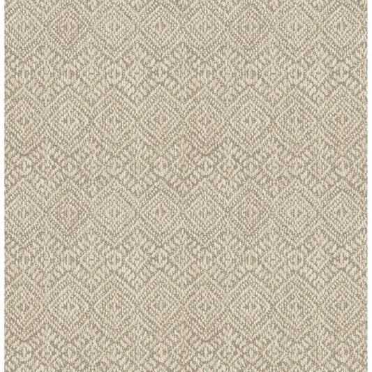 Gallivant Neutral Woven Geometric Wallpaper