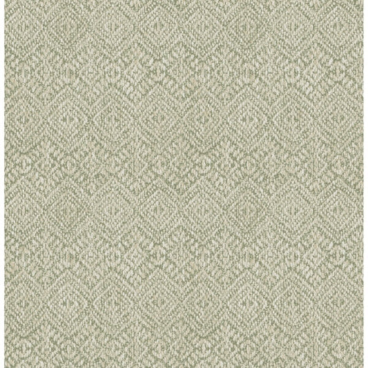 Gallivant Sage Woven Geometric Wallpaper