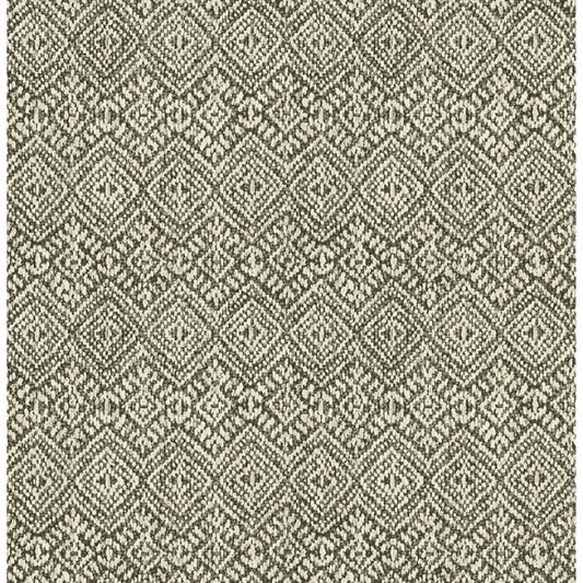 Gallivant Black Woven Geometric Wallpaper