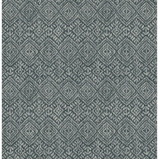Gallivant Indigo Woven Geometric Wallpaper
