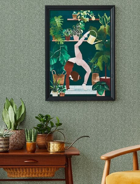 Soul Green Animal Print Wallpaper