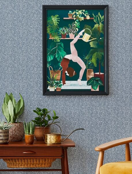 Soul Indigo Animal Print Wallpaper