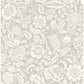 Marta Beige Floral Trail Wallpaper