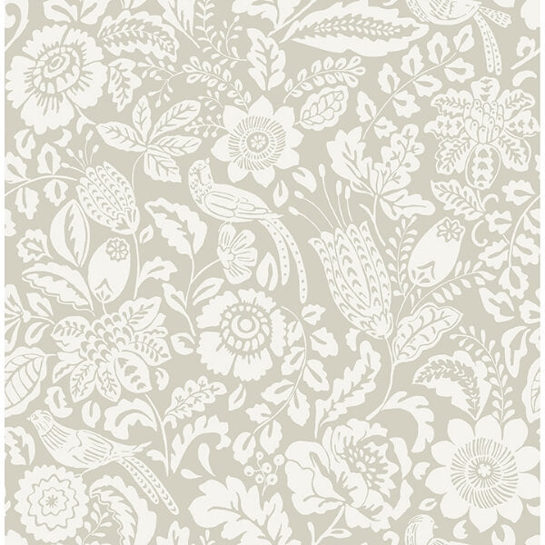Marta Beige Floral Trail Wallpaper