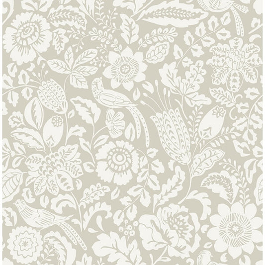 Marta Beige Floral Trail Wallpaper