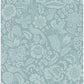 Marta Teal Floral Trail Wallpaper