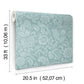 Marta Teal Floral Trail Wallpaper