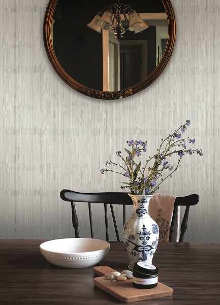 Somerset Light Grey Abstract Stripe Wallpaper