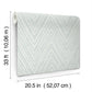 Lainey Blue Stitched Chevron Wallpaper