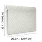 Lainey Green Stitched Chevron Wallpaper