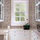 Blanche Plum Floral Damask Wallpaper