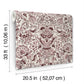 Blanche Plum Floral Damask Wallpaper