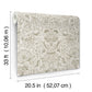 Blanche Neutral Floral Damask Wallpaper