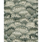 Octavia Dark Green Marbled Ink Wallpaper