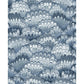 Octavia Blue Marbled Ink Wallpaper