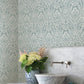 Berkshire Denim Damask Wallpaper