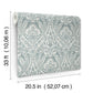 Berkshire Denim Damask Wallpaper
