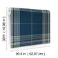 Westley Navy Plaid Wallpaper