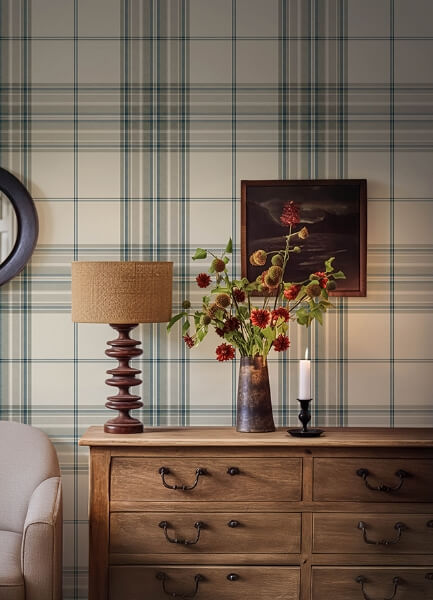 Westley Moss Plaid Wallpaper