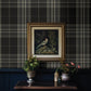 Westley Black Plaid Wallpaper