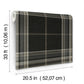 Westley Black Plaid Wallpaper