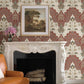 Auden Ruby Floral Grandeur Wallpaper