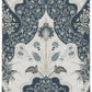 Auden Dark Blue Floral Grandeur Wallpaper