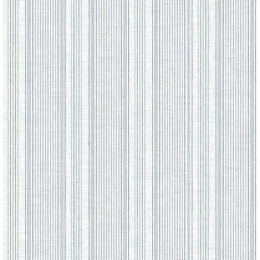 Ayanna Blue Striped Wallpaper