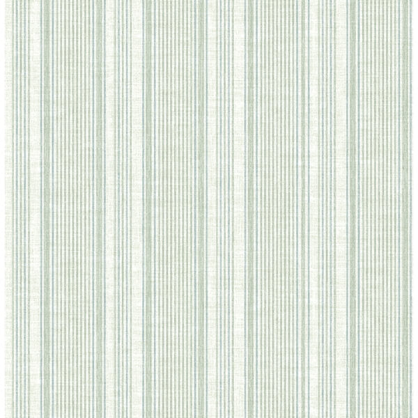 Ayanna Light Green Striped Wallpaper
